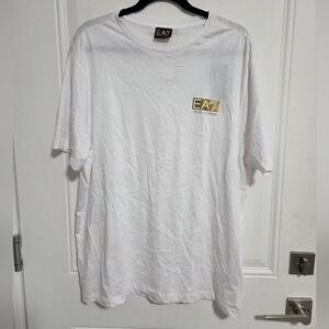 NWT - Emporio Armani EA7 Gold Logo Men's T Shirt - Size XXL